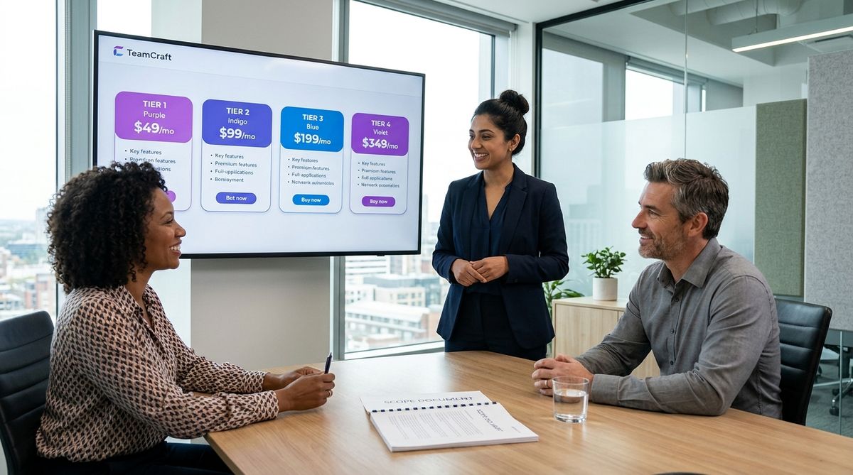 Transparent pricing discussion between TeamCraft team and clients